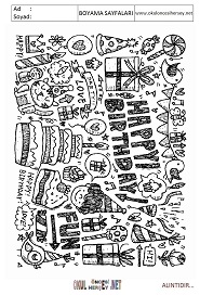 Doodle boyama sayfaları